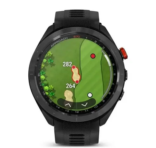 Смарт-годинник Garmin Approach S70 47mm B. Ceramic Bezel w. Black S. Band (010-02746-02/12) - фото 4