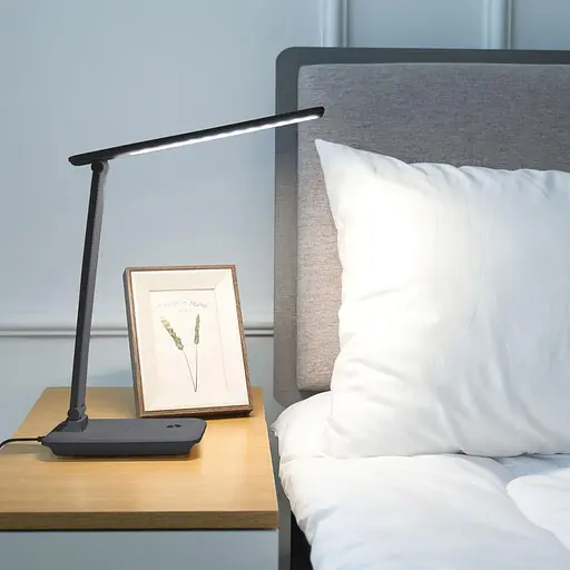 Настільна лампа OSRAM Panan DISK FOLD SQ 6.5W 3000К 4000К 6500К з димером чорний (4099854363887) - фото 4