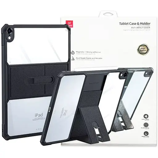 TPU+PC чохол Xundd Stand c посиленими кутами для Apple iPad 10.9 2022-24 / 11 A16 2025 Чорний