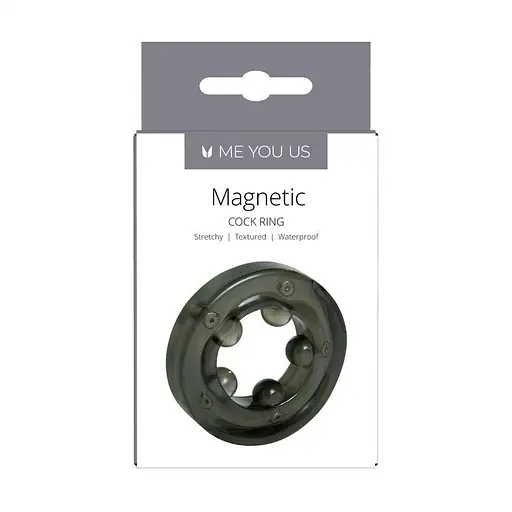 Эрекционное кольцо Me You Us Linx Magnetic 2.5 см черный - фото 4
