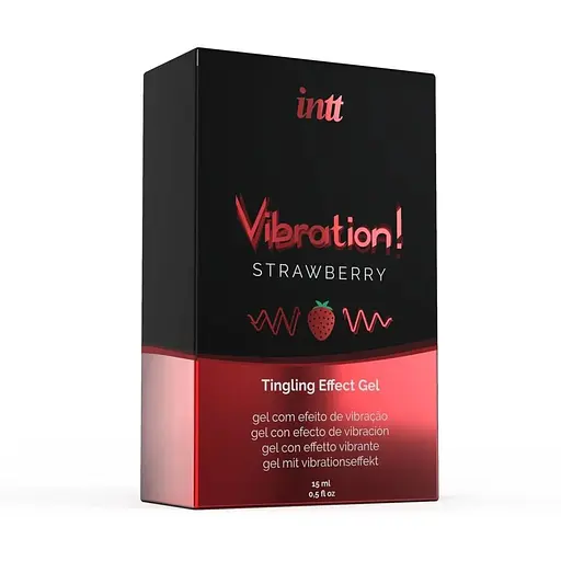 Жидкий вибратор Intt Vibration Strawberry 15 мл с эффектом вибрации до 30 минут - фото 4