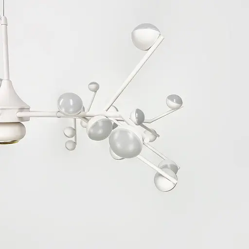 Люстра-молекула в білому кольорі на 42 світлодіоди | Арт. SP 06/42 WT | Line F - фото 3