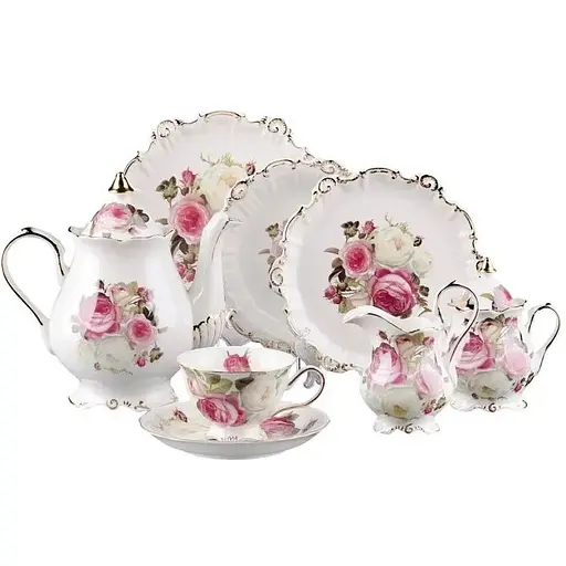 Столовый сервиз на 6 персон фарфор NP39SETTEA