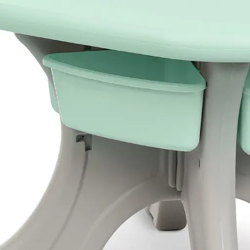 Дитячий столик з двома стільцями NEW TABLE-5 бежево-м'ятний - фото 4