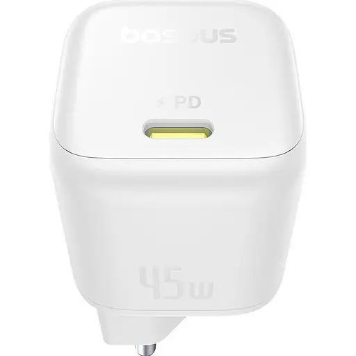 Сетевое зарядное устройство Baseus PicoGo GaN USB-C 45W Moon White (P10176800213-00) [146301] - фото 2