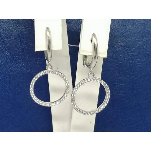 Серебряные серьги Qvaliz с фианитами. 90201205 - фото 3