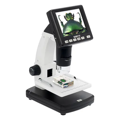 Цифровой микроскоп SIGETA Forward 10x-500x 5.0 MP 3.5" LCD (65503) - фото 1