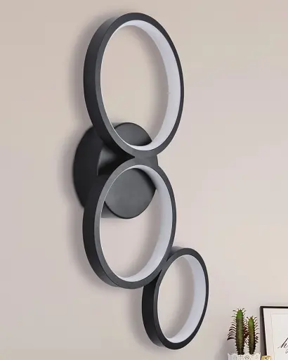 Бра, настінний світильник Goldlux 331038 Flamenco LED 1x23W 4000K 36000Lm IP20 чорний - фото 2