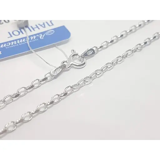 Срібний ланцюжок Аметист Якірне 39025РОВ 45 - фото 4