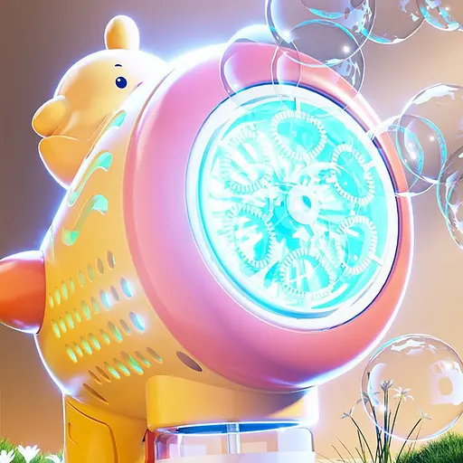 Пістолет з мильними бульбашками H045 Duckling + bottle 50ml Yellow - фото 3