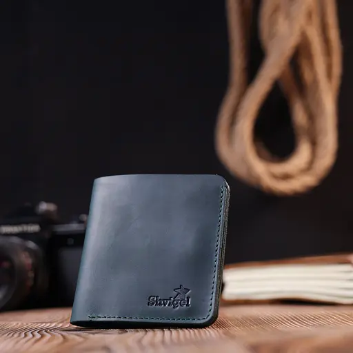 Шкіряне портомне унісекс Shvigel 9.3х9.5х1.3 см acs0022799 - фото 6