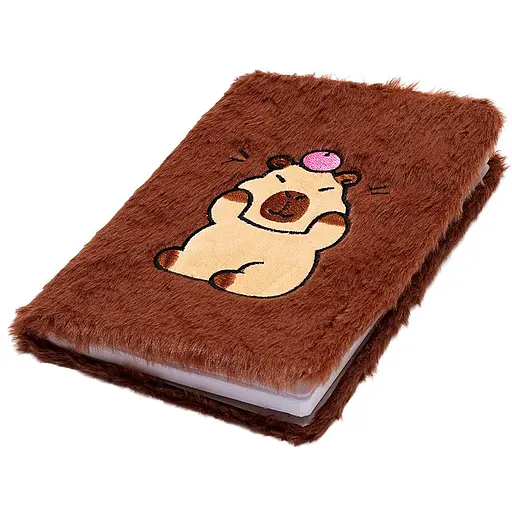 Блокнот плюшевий ZiBi Kids Line Capybara 2 А5 80 аркушів у клітинку, дизайн в асортименті (ZB.700016) - фото 8