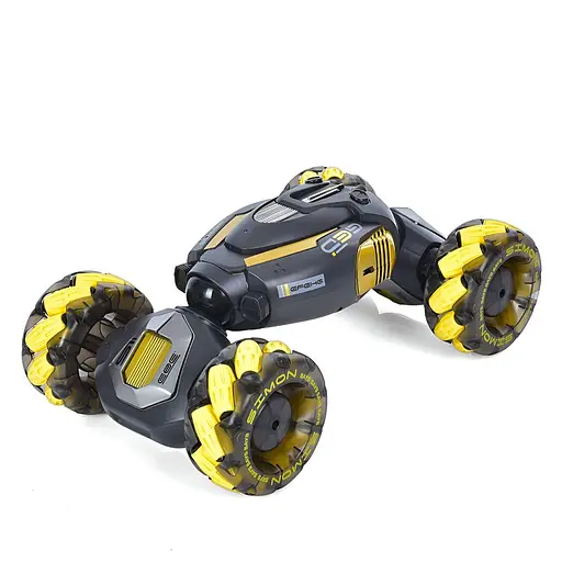 Машинка QX036-02 трюкова р/к, 33 см, керування жестами, 2.4G, світло та музика, чорна - фото 2