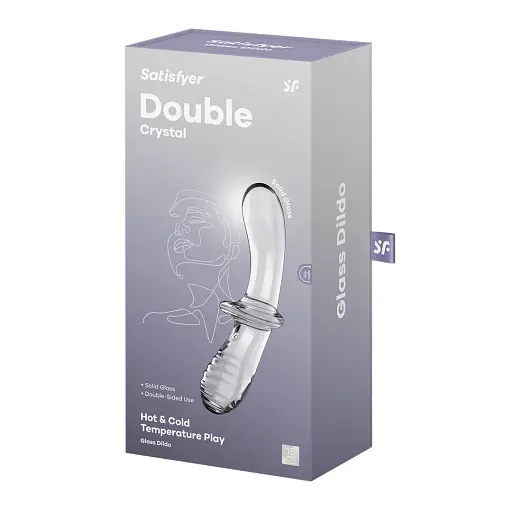Фалоімітатор Satisfyer Double Crystal 19.6 см прозорий - фото 6