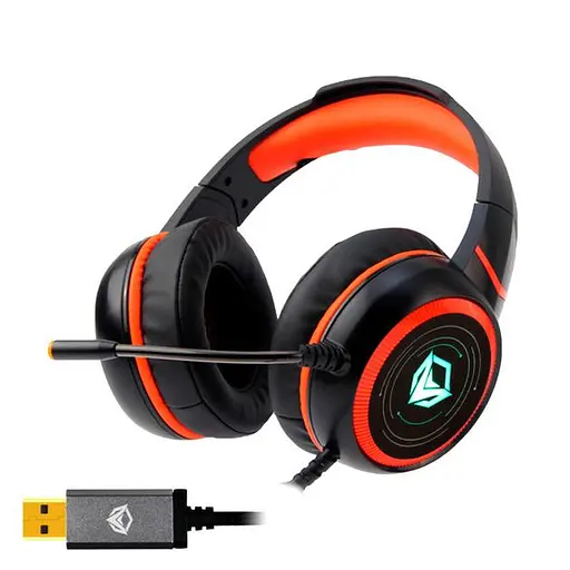 Дротова ігрова гарнітура Meetion Gaming Backlit HiFi MT-HP030, USB, 2.2m, black - фото 5