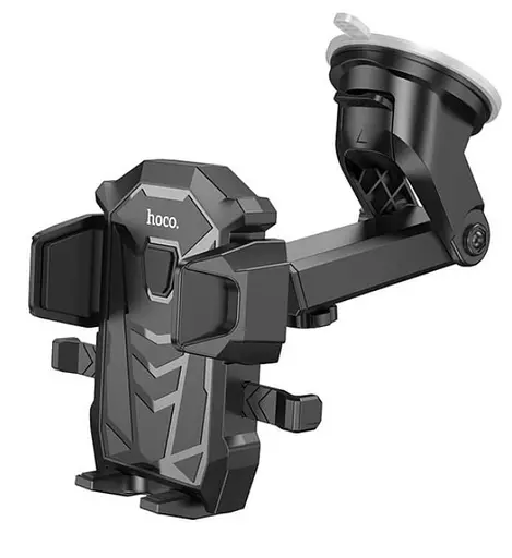 Универсальный автомобильный держатель для телефонов Hoco DCA17 магнитный держатель в авто кронштейн на присоске Черный - фото 2