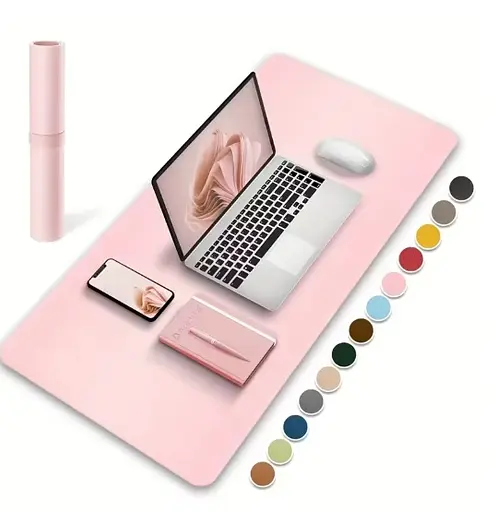 Килимок для миші 60×30 см (экошкіра) Рожевий - фото 3