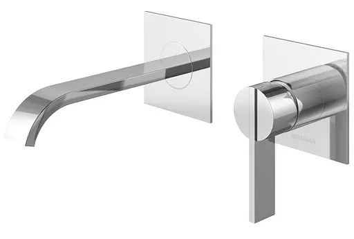 Смеситель для умывальника Kohlman Dexame хром + BOX скрытого монтажа QW183D Хром - фото 1