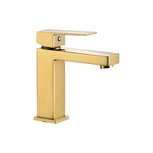 Смеситель для раковины VBI Loreno gold низкий VBI-050200GL Золотой - фото 1