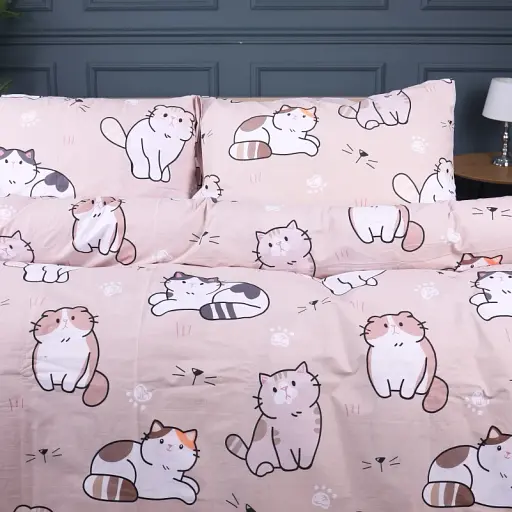 Комплект постельного белья MirSon Бязь 17-0665 Cream Kittens 2 x 160 x 220 см кремовый (2200010065473) - фото 2