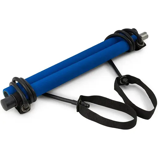 Тренировочная палка с эспандерами Hop-Sport HS-T090GS синяя - фото 4