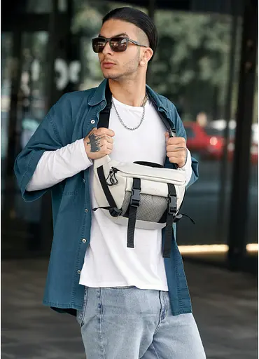 Чоловіча поясна сумка бананка Sambag 38х21 см sum0022764 - фото 10