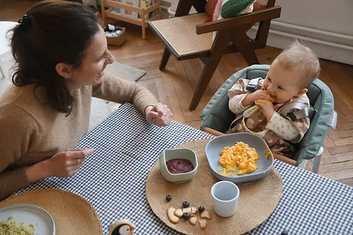 Набор Beaba 4+ тарелка миска стакан ложка оливковая/серая (913608) - фото 14