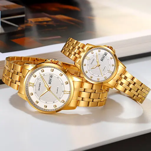 Наручний годинник жіночий 2085GDSI Gold-Silver Skmei acs0030312 - фото 4