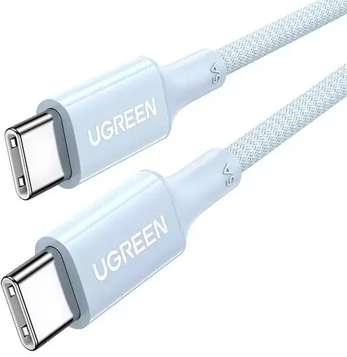 Кабель Ugreen US557 Type-C - Type-C 100 Вт 5 А 1 метр (15271) голубой