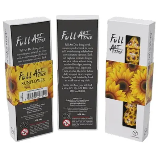 Набор кубиков Full Art Dice Set: Sunflower , 7 шт. (SWSPSUNF) - фото 1