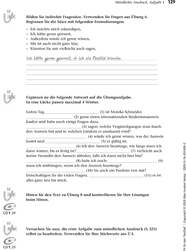 Fit für den TestDaF mit Audio-CDs und Lösungheft - фото 8
