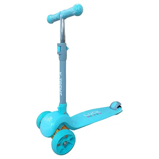 Самокат детский X-Treme KS-216F складной голубой (125236)