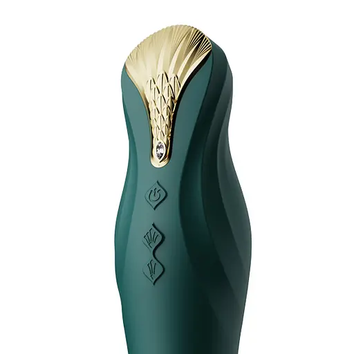 Вібратор Zalo King Vibrating Thruster 30.2 см зелений - фото 6