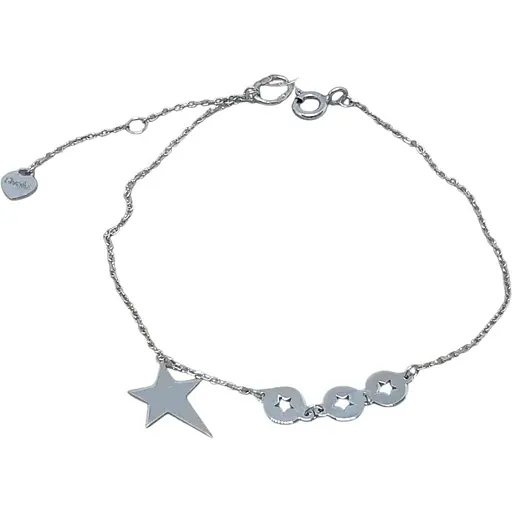 Серебряный браслет Qvaliz Звезды. 905-01157