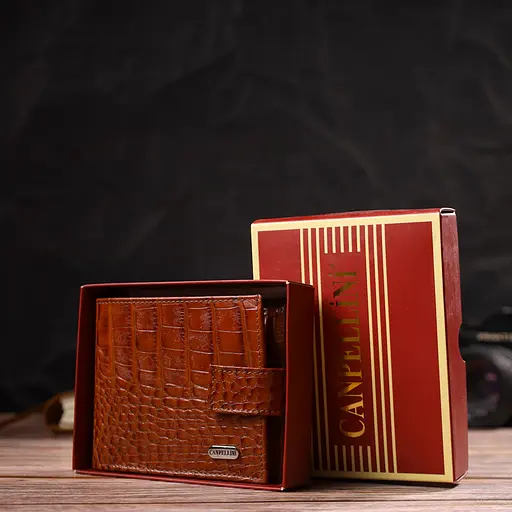 Мужской кожаный кошелек Canpellini 11.7х9.2х2 см acs0025614 - фото 8