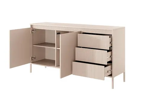 Комод Perfect Home Сенсо/Senso 2-дверный с 3 ящиками 2D3S/153 Беж (PFH-091107) - фото 6