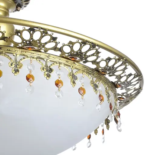 Люстра стельова Brille класична E27 60W PB P (BR-02 278C/3) - фото 2