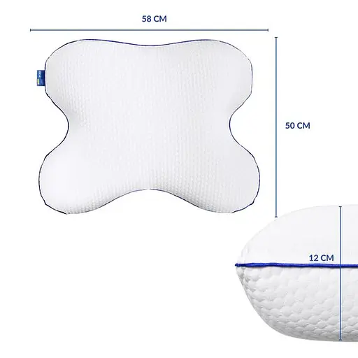 Подушка ортопедическая MEMORY FOAM IDEIA 58х50х12 см 8-35537 - фото 6