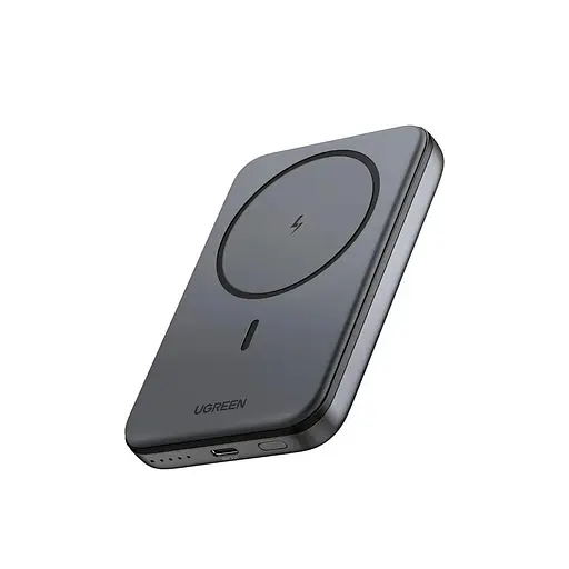 Магнітний Magsafe Павербанк Ugreen PB561 10000 mAh 20 W бездротовою магнітною зарядкою для iPhone сірий