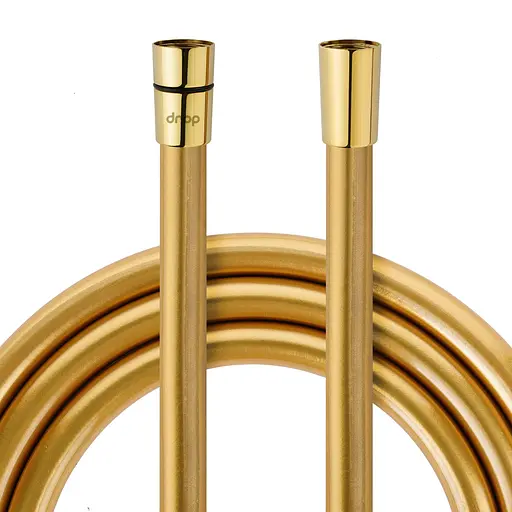 Шланг для душа 175 см Drop SH-H175-GLD-P силиконовый - Двойной Анти-Твист, золотой