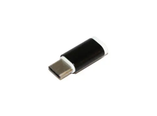 Переходник Type-C (M) - microUSB 2.0 (F), черный, Atcom (8101)