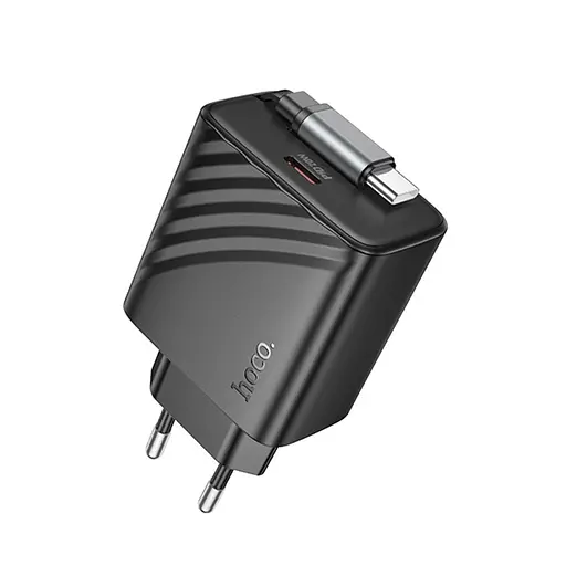 Зарядное устройство Hoco N57 Type-C PD + кабель Type-C черный - фото 3