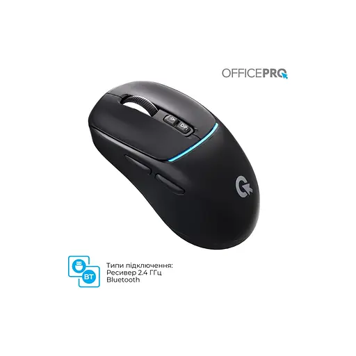 Мышка OfficePro M468B Wireless/Bluetooth Black (M468B) - фото 11