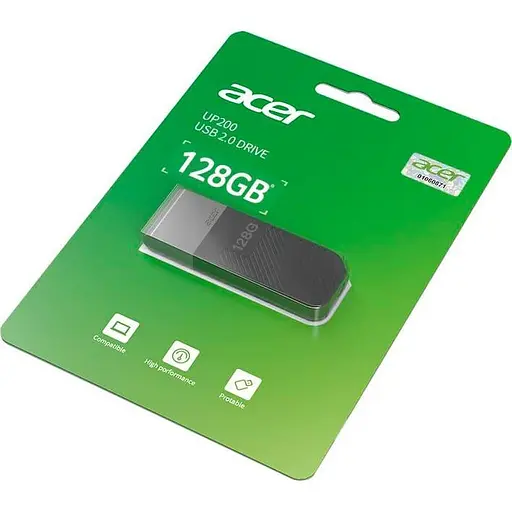 Флеш-накопичувач Acer 128G usb2.0 UP200 Black (BL.9BWWA.512) - фото 3