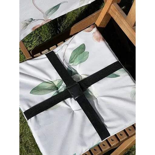 Водоотталкивающая подушка для стула с 3D принтом Яблоневый цвет 40х40 см белая 2 шт. - фото 6