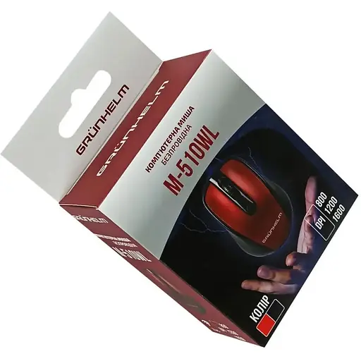 Мышь компьютерная Grunhelm M-510WL беспроводная (126870) - фото 5