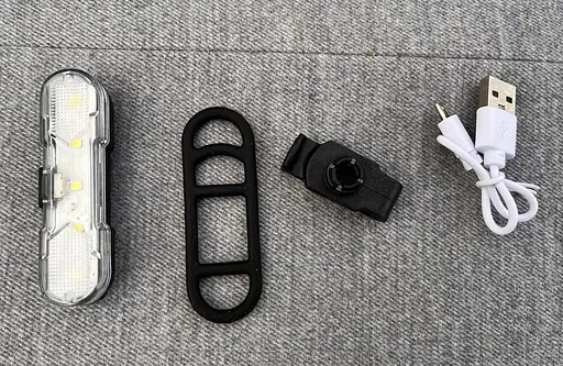 Велосипедна мигалка з білим світлом AS1010 збоку вело фара габарит акумуляторний 4 режими - фото 5