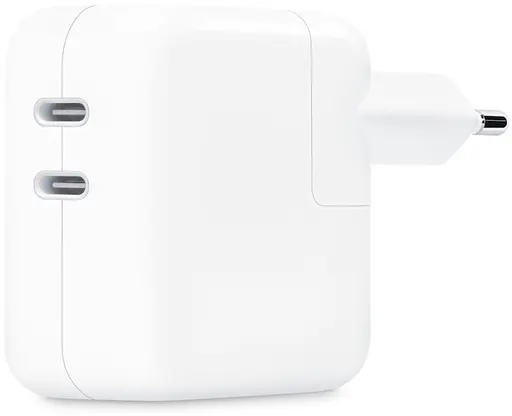 Зарядний пристрій Apple 35 W Dual USB-C Port Power Adapter (MW2K3) - фото 3