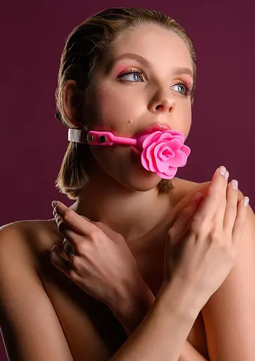 Кляп Taboom Rose Ball Gag Malibu рожевий - фото 2