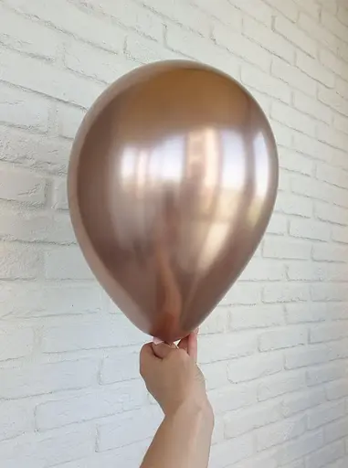 Шарик воздушный латексный 30 см (50) металлик шампань, IDEA7-DL-028 - фото 4